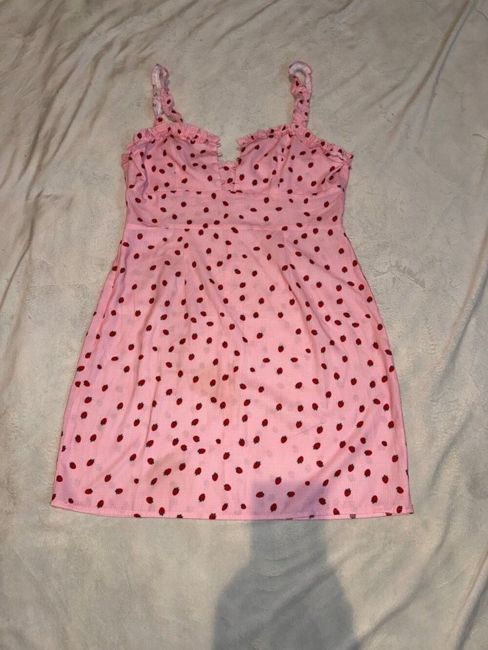 XIX Pink Strawberry Print Dress